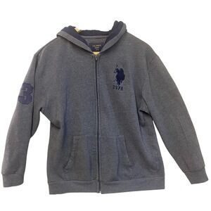 U.S. Polo Association Full Zip Jacket Kids M 10-12 Black , Hoodie